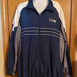 NFL Navy and Gray Windbreaker Jacket Men’s size XL